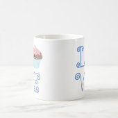 可愛いガーリーかわいいカラフルスウィートラブカップケーキ コーヒーマグカップ (中央)
