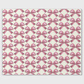 可愛いガーリーピンクサテン美弓 ラッピングペーパー (フラット)