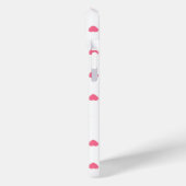 可愛いガーリーモノグパーソナライズされたラムピンクハートケース Case-Mate iPhoneケース (裏面 / 左)