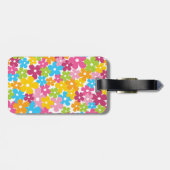 可愛いガーリー春の花 ラゲッジタグ (裏面横)