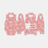 可愛いガーリー歯オンピンク – カスタムパーティーの好意ボックス フェイバーボックス (折り畳みなし)