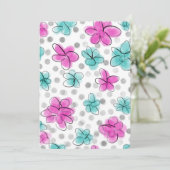 可愛いガーリー水彩柄 (スタンド正面)