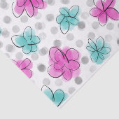 可愛いガーリー水彩柄 薄葉紙 (詳細)