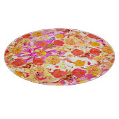 可愛いガーリー花柄 カッティングボード (角)