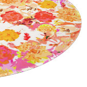 可愛いガーリー花柄 カッティングボード (角)