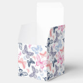 可愛いガーリー蝶カラフルイラストレーション フェイバーボックス (オープン)