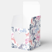 可愛いガーリー蝶カラフルイラストレーション フェイバーボックス (オープン)