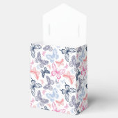 可愛いガーリー蝶カラフルイラストレーション フェイバーボックス (オープン)