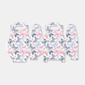 可愛いガーリー蝶カラフルイラストレーション フェイバーボックス (折り畳みなし)