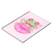 可愛いキスマイカエル – Xoxo ノートブック (左側)