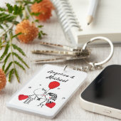 可愛いキス結婚の キーホルダー (正面右)