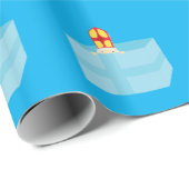 可愛いキッズアートおもしろい聖ニック・シンタークラース ラッピングペーパー (ロールコーナー)