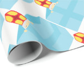 可愛いキッズアートおもしろい聖ニック・シンタークラース ラッピングペーパー (ロールコーナー)