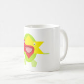可愛いキッズアート歩くファンタジースターフィッシュ コーヒーマグカップ (正面右)