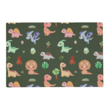 可愛いキッズグリーンディーノパターン誕生日パーティー