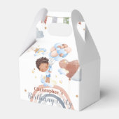 可愛いキッズバルーンアフリカ系アメリカ人少年誕生日 フェイバーボックス (正面サイド)