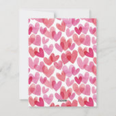 可愛いキッズフォトバレンタインのカード シーズンカード (裏面)