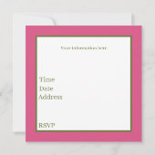 可愛いキッズベーキング誕生日パーティー 招待状 (裏面)