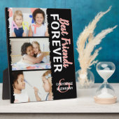 可愛いキッズ最高の永遠の友だち写真3枚 フォトプラーク (側面)