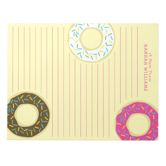 可愛いキッドのパーソナル文房用メモ帳を寄付 ノートパッド (正面)