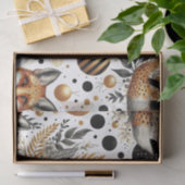 可愛いキツネとドットのシームレス 薄葉紙 (ギフト)