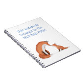 可愛いキツネと可愛い最高のパパEver ノートブック (右側)