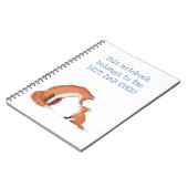 可愛いキツネと可愛い最高のパパEver ノートブック (左側)