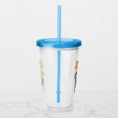 可愛いキツネに一杯のお茶 アクリルタンブラー (右)