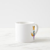 可愛いキツネに一杯のお茶 エスプレッソカップ (正面右)