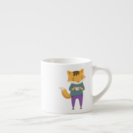 可愛いキツネに一杯のお茶 エスプレッソカップ (右)