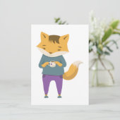 可愛いキツネに一杯のお茶 シーズンカード (スタンド正面)