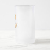 可愛いキツネに一杯のお茶 フロストグラスビールジョッキ (中央)