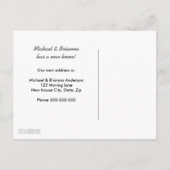 可愛いキツネの転居届け 案内ポストカード (裏面)