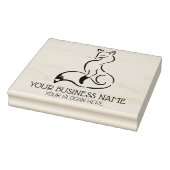 可愛いキツネカスタムビジネス、大 ラバースタンプ (スタンプ)