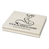 可愛いキツネカスタムビジネス、大 ラバースタンプ (スタンプ)