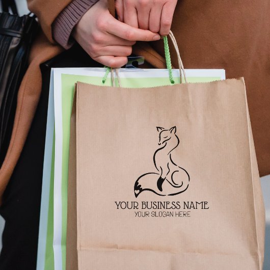 可愛いキツネカスタムビジネス、大 ラバースタンプ