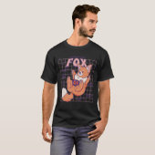 可愛いキツネキツネデザイン Tシャツ (正面フル)