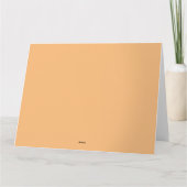 可愛いキツネスケッチ カード (裏面)