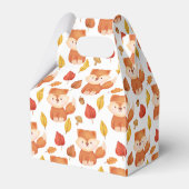 可愛いキツネ愛好家タイルパーティー フェイバーボックス (裏面サイド)