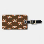 可愛いキツネ柄 ラゲッジタグ (正面横)