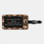 可愛いキツネ柄 ラゲッジタグ (裏面横)