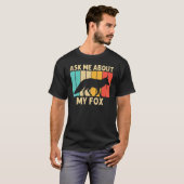 可愛いキツネ男性へウィメンフェンネックキツネ北極林 Tシャツ (正面フル)