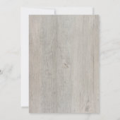 可愛いキツネ素朴キューブウッドランドベイビーシャワー 招待状 (裏面)