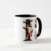 可愛いキツネ- 「メイおもしろいグロ気にー」 マグカップ (正面右)