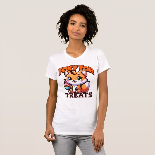 可愛いキツネ Tシャツ (正面フル)