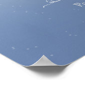 可愛いキツネon the momosaバー ポスター (角)