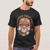 可愛いキノコの幽霊 秋 Tシャツ (正面)