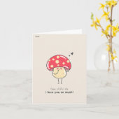 可愛いキノコ大好き！カード カード (黄色い花)