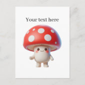 可愛いキノコ好きカスタマイズ ポストカード (正面)