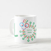 可愛いキャタピラLOVEコーヒーマグ コーヒーマグカップ (正面左)